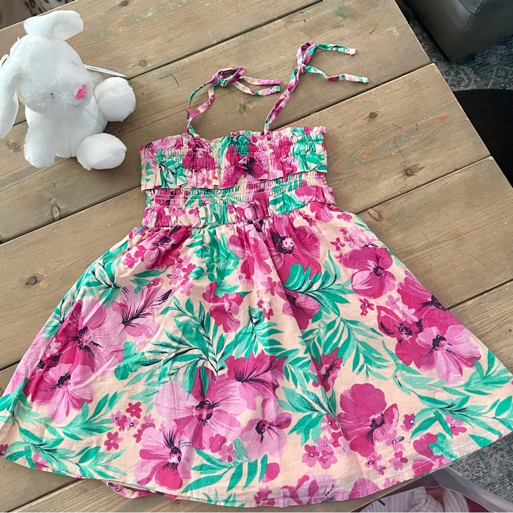 EUC Crewcuts Floral Sleeveless Dress